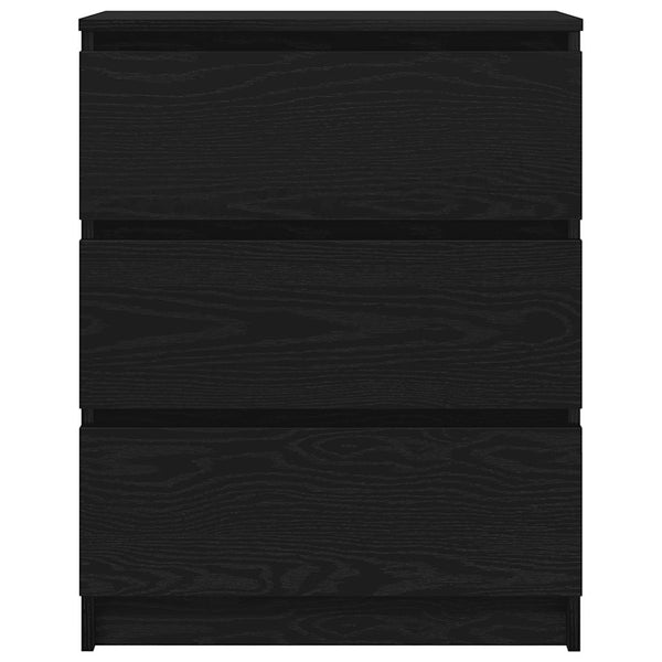 Sideboard Schwarz Eichen-Optik 60 cm