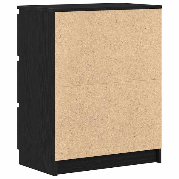 Sideboard Schwarz Eichen-Optik 60 cm