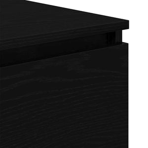 Sideboard Schwarz Eichen-Optik 60 cm