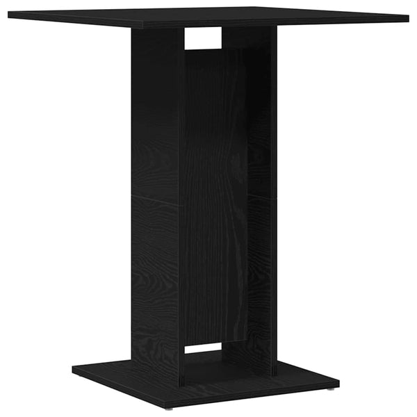 vidaXL Table de bistrot chêne noir 60x60x75 cm Bois d'ingénierie