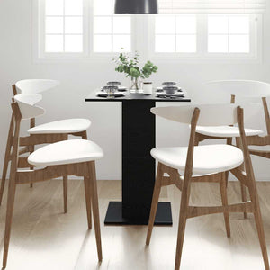 vidaXL Table de bistrot chêne noir 60x60x75 cm Bois d'ingénierie