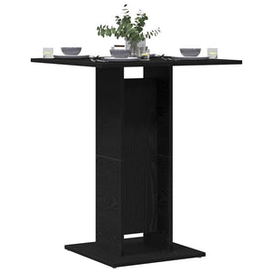 vidaXL Table de bistrot chêne noir 60x60x75 cm Bois d'ingénierie