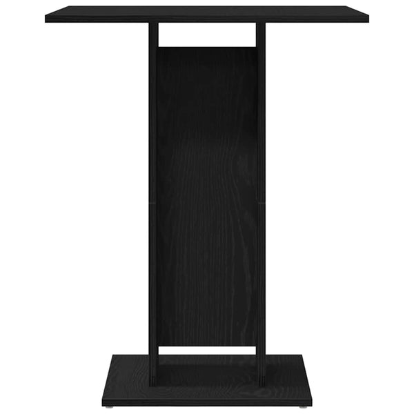 vidaXL Table de bistrot chêne noir 60x60x75 cm Bois d'ingénierie