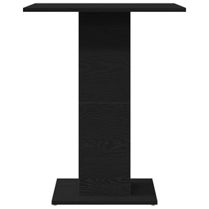 vidaXL Table de bistrot chêne noir 60x60x75 cm Bois d'ingénierie