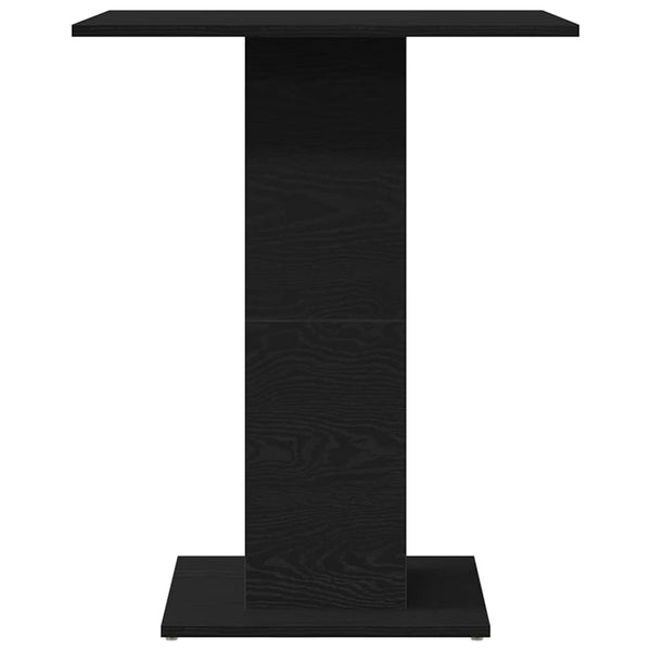 vidaXL Table de bistrot chêne noir 60x60x75 cm Bois d'ingénierie