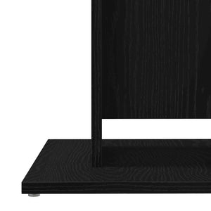 vidaXL Table de bistrot chêne noir 60x60x75 cm Bois d'ingénierie