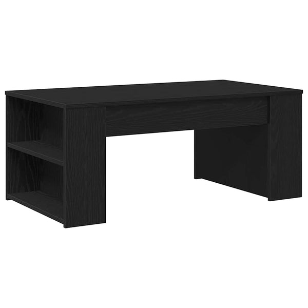 Schwarzer Couchtisch Eichenoptik 102 cm