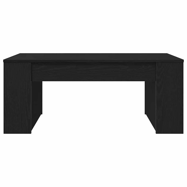 Schwarzer Couchtisch Eichenoptik 102 cm