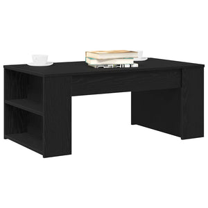 Schwarzer Couchtisch Eichenoptik 102 cm