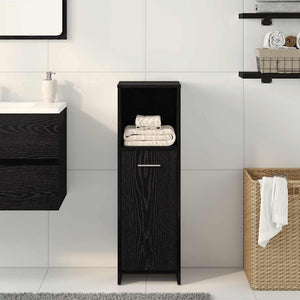 Badezimmerschrank, Schwarz, 30x30x95 cm