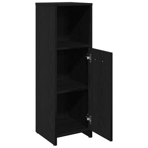 Badezimmerschrank, Schwarz, 30x30x95 cm