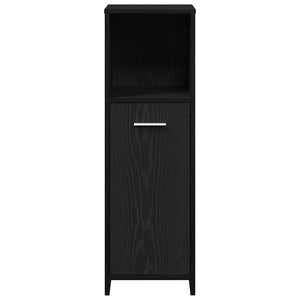 Badezimmerschrank, Schwarz, 30x30x95 cm