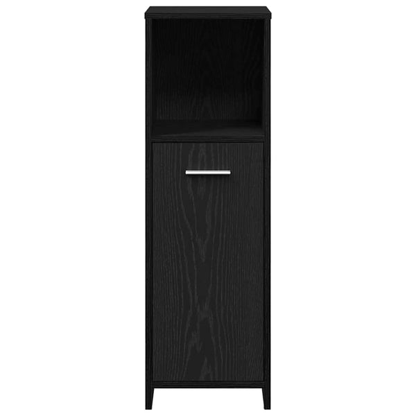 Badezimmerschrank, Schwarz, 30x30x95 cm