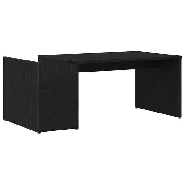 Couchtisch Schwarz Eichenoptik 90x45 cm