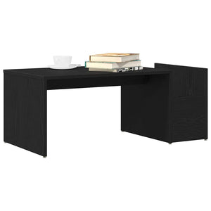 Couchtisch Schwarz Eichenoptik 90x45 cm