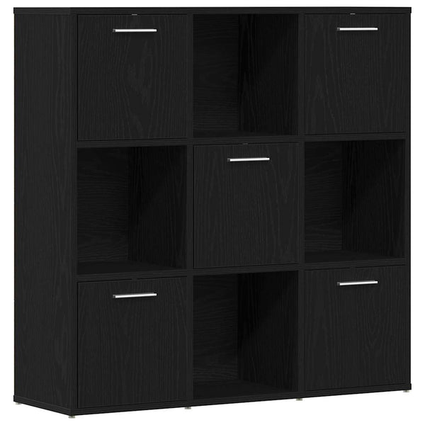 vidaXL Bibliothèque Chêne Noir 90x28x90 cm Bois d'ingénierie