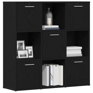 vidaXL Bibliothèque Chêne Noir 90x28x90 cm Bois d'ingénierie