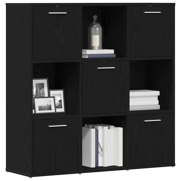 vidaXL Bibliothèque Chêne Noir 90x28x90 cm Bois d'ingénierie