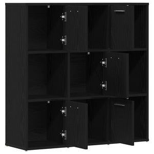 vidaXL Bibliothèque Chêne Noir 90x28x90 cm Bois d'ingénierie