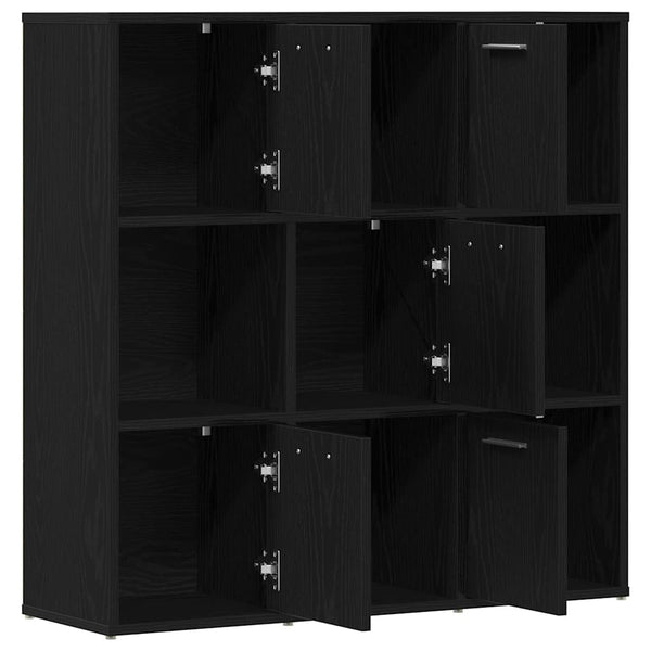 vidaXL Bibliothèque Chêne Noir 90x28x90 cm Bois d'ingénierie