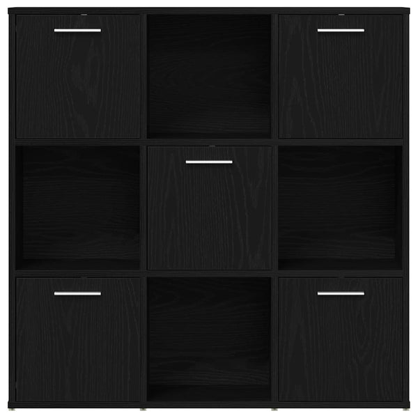 vidaXL Bibliothèque Chêne Noir 90x28x90 cm Bois d'ingénierie