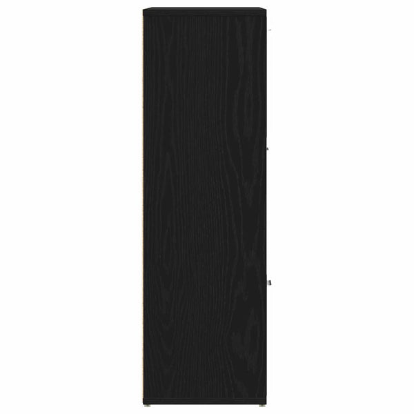 vidaXL Bibliothèque Chêne Noir 90x28x90 cm Bois d'ingénierie