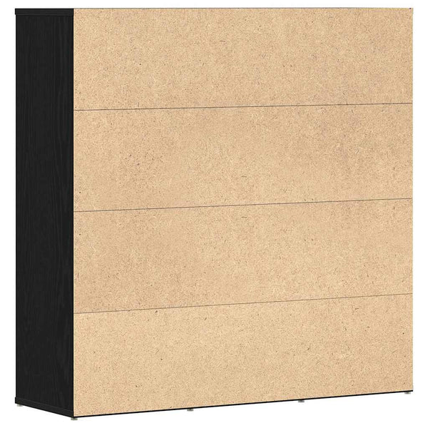 vidaXL Bibliothèque Chêne Noir 90x28x90 cm Bois d'ingénierie