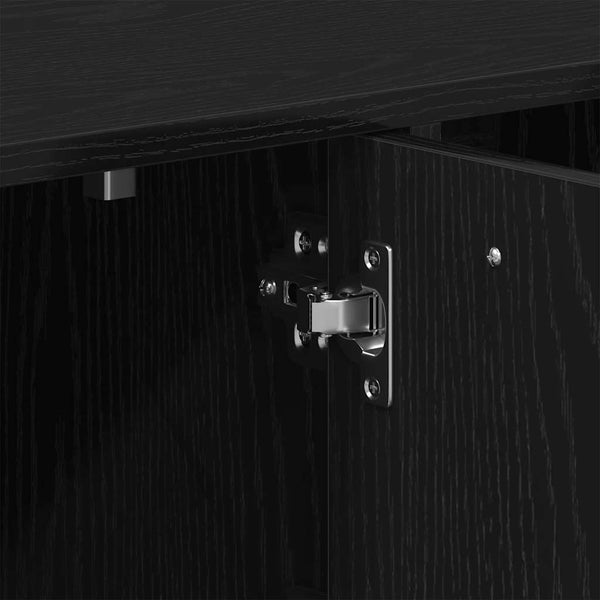 vidaXL Bibliothèque Chêne Noir 90x28x90 cm Bois d'ingénierie