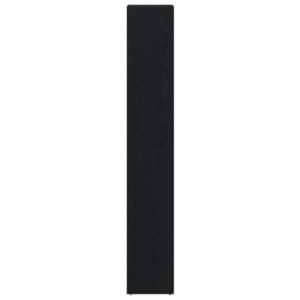 Schwarzer Badezimmerschrank Eichen-Optik
