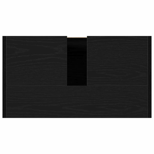 Badezimmerschrank Schwarz Eiche 60x60 cm