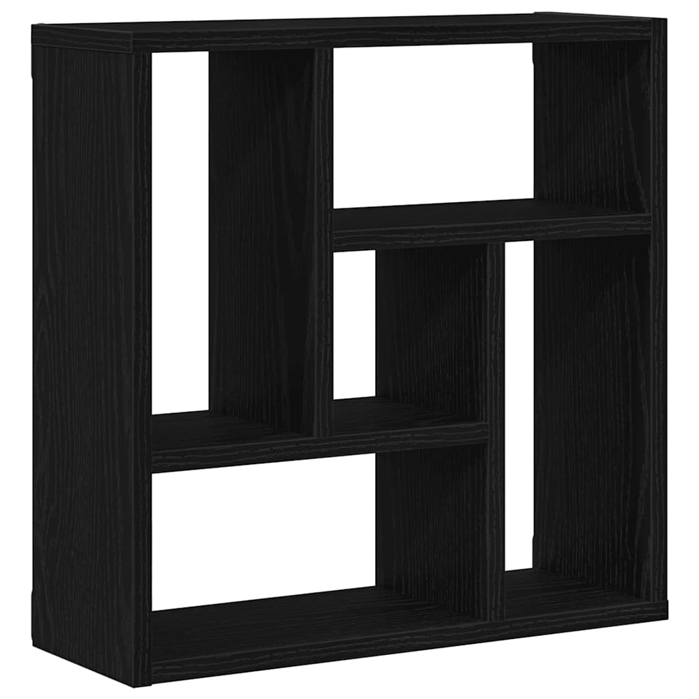 vidaXL Wall Shelf Black Oak Look 45x16x45 cm Engineered Wood