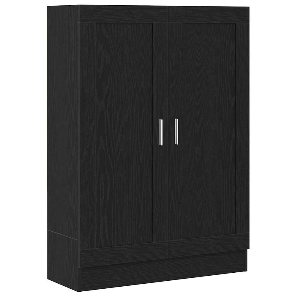 Bücherregal Schwarz Eichen-Optik 115 cm
