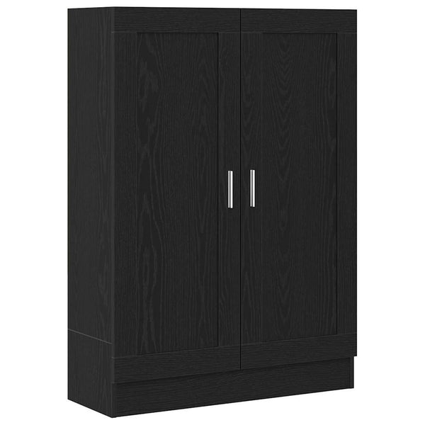 Bücherregal Schwarz Eichen-Optik 115 cm