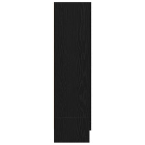 Bücherregal Schwarz Eichen-Optik 115 cm