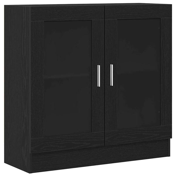 Bücherregal Schwarz Eichen-Optik