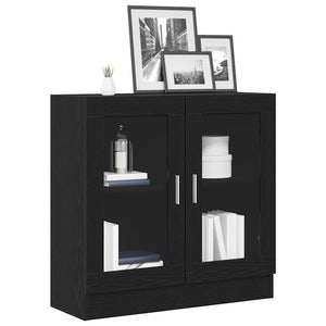 Bücherregal Schwarz Eichen-Optik