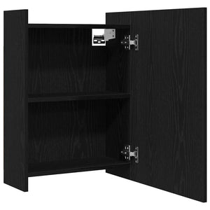 Badezimmerspiegelschrank Schwarz Eichenoptik
