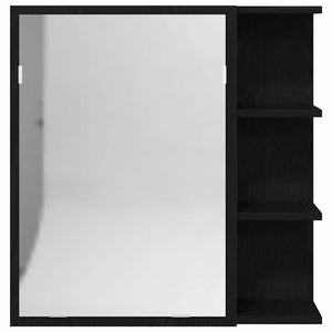 Badezimmerspiegelschrank Schwarz Eichenoptik