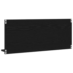 Spiegelablage mit Regal, Schwarz Eiche, 90cm