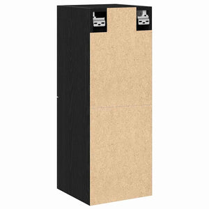 Badezimmerschrank Schwarz Eichen-Optik 30x30x80 cm
