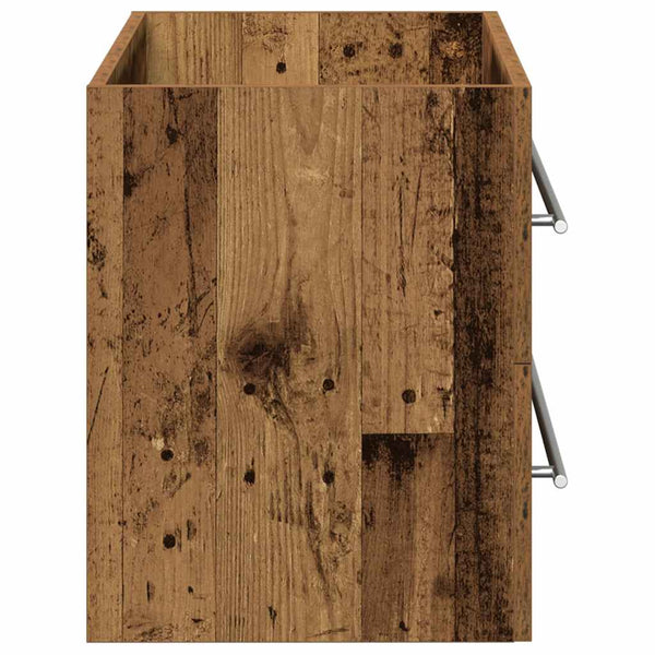 Waschbeckenunterschrank Altholz-Optik 80 cm