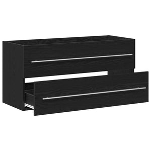 Waschbeckenunterschrank Schwarz Eiche 100 cm