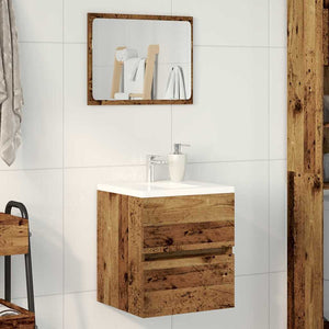 Waschbeckenunterschrank Altholz 41x38.5x45cm