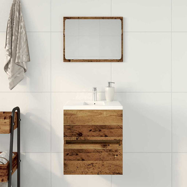 Waschbeckenunterschrank Altholz 41x38.5x45cm