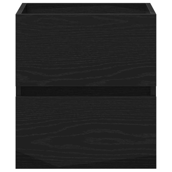 Waschbeckenunterschrank Eiche Schwarz 41 cm