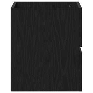 Waschbeckenunterschrank Eiche Schwarz 41 cm