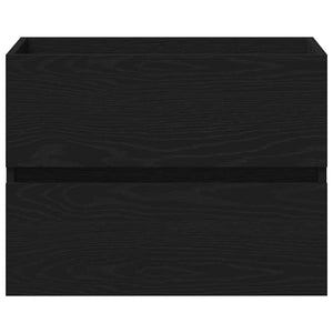 Waschbeckenschrank Schwarz Eiche 60 cm