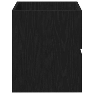 Waschbeckenschrank Schwarz Eiche 60 cm