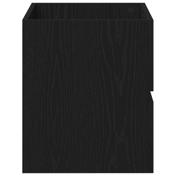 Waschbeckenschrank Schwarz Eiche 60 cm
