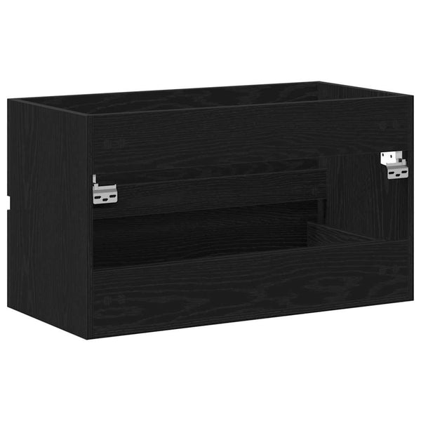 Spülbeckenschrank Schwarz Eiche 80cm